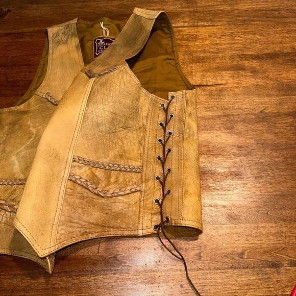 Leather Club Harley Davidson Biker Vest - Picture 4 of 7